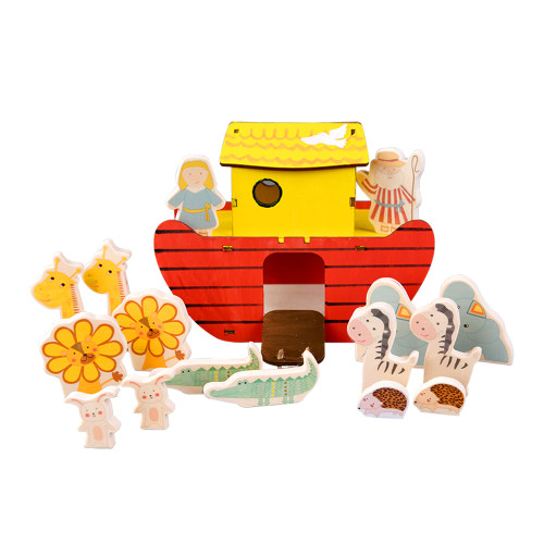 Build-and-Paint Noah's Ark Cutouts Unfinished Wooden Noah's Ark DIY