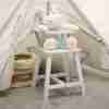 Forestoy Doll High Chair for 18-Inch Dolls Wooden Pretend Play Doll High Chair "Butterfly"