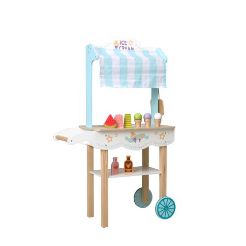 Forestoy Icecream Shop with Accessories Wooden Toy Role Play Pretend