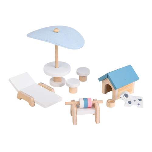 Forestoy Dollhouse Accessories Pretend Play Furniture Toys for Toddlers Miniature Furniture Set