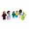 Wooden Dollhouse Family Set 6 Piece Dolls for Doll House Doll Set 