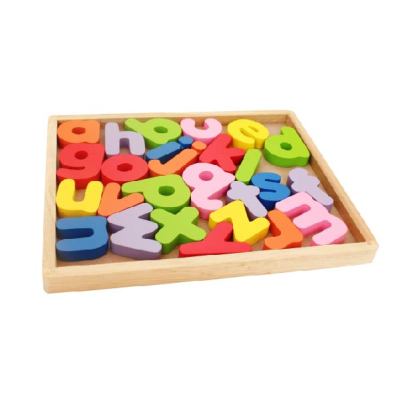 Wooden Lowercase Alphabet  Box Preschool Toys ABC Learning Letter