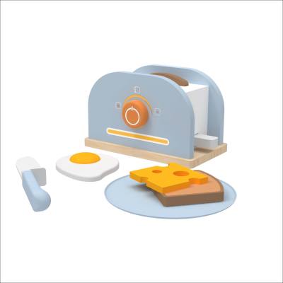 Forestoy  wooden Pop up Wooden Toaster Set,Pretend Play Kitchen Playset with Toast, Butter and Honey for Preschoolers Ages 3 Years and Up