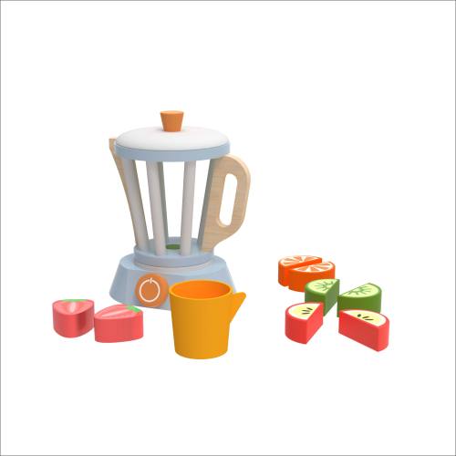 Forestoy Play Kitchen Accessories Wooden Blender Set Toy Pretend Play Food Sets for Kids