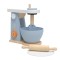 Forestoy Play Kitchen Accessories Wooden Mixer Set Toy Pretend Wooden Blender Toys