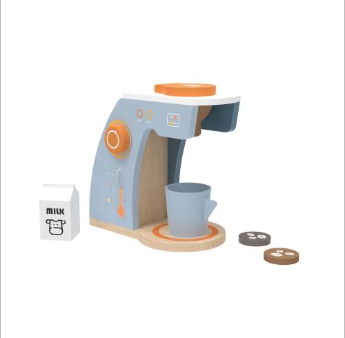 Forestoy Wooden Coffee Maker Set Multi - Pretend Play Kitchen Accessories Kids Coffee Maker