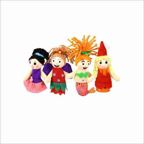 Forestoy Wooden Finger Puppets Set "Fairies" 4pcs Delightful Wooden Finger Puppets Toys