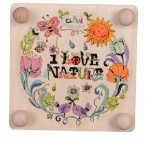 Plywood Children Play Wood Book Mark Toy Intelligent DIY Toy Wooden Flower Press Kit Leaf Plant