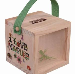 Wooden Bug House Toy House Hanging Bug Hotel for Insects Outdoor Garden Wooden Insect Hotel