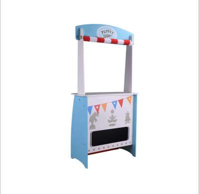 Forestoy Wooden 2 in 1 Theatres & Shops Role Play Kids Toys Pretend Play Wooden Theatre Toys