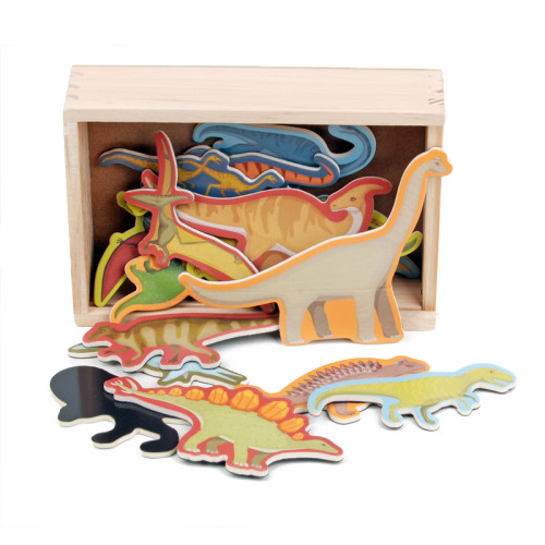 Wooden Dinosaur Puzzle Blocks for Kids – Fun & Educational Toy