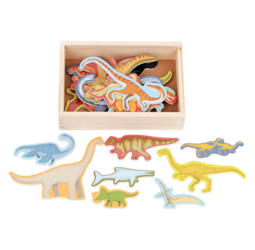 Wooden Dinosaur Puzzle Blocks for Kids – Fun & Educational Toy