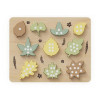 Wooden Leaf Number Puzzle for Kids - Educational Counting Toy