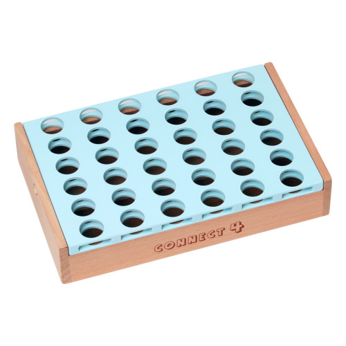 Wooden 4 in a Row Game – Classic Connect Four Toy for Kids and Family Fun