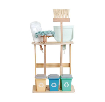 Wooden Clean Set Toys – Eco-Friendly Pretend Play Cleaning Kit for Kids