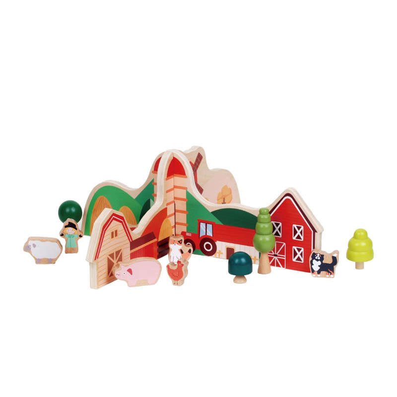 Wooden Farm Play Set