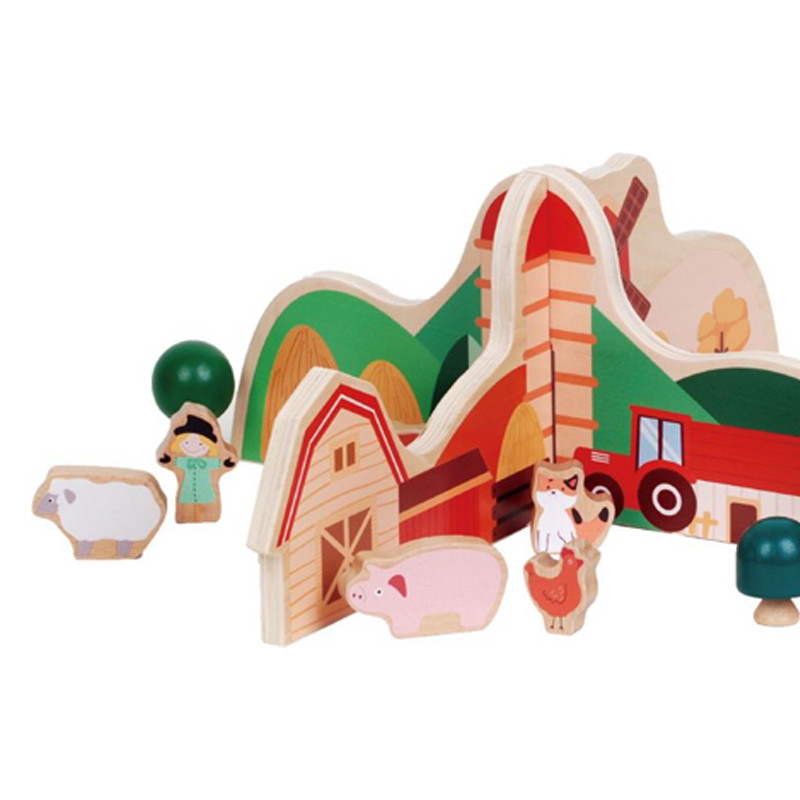 Wooden Farm Play Set