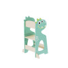 Dinosaur-Themed Kids Step Stool with Crown Design