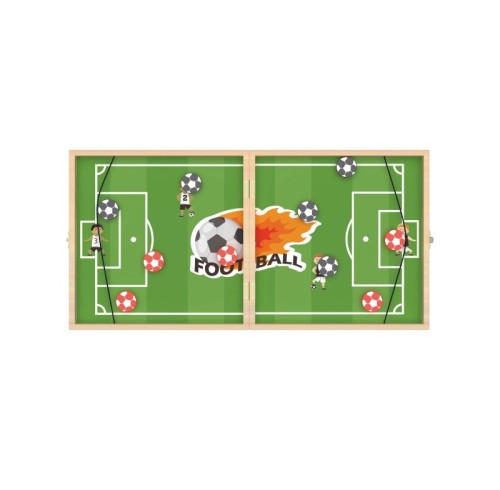 Wooden Football Paddles Game Sling Football Shot Board Game Large Table Interaction Speed Track Toy