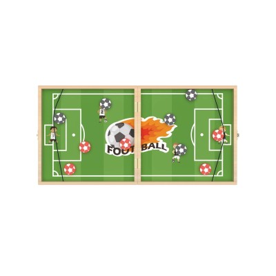 Wooden Football Paddles Game Sling Football Shot Board Game Large Table Interaction Speed Track Toy