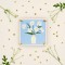 Wooden Flower Press Kit with Blue Daisy Art Print