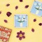 Wooden Flower Press Kit with Blue Daisy Art Print