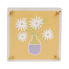 Wooden Flower Press Kit with Yellow Daisy Art Print