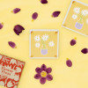 Wooden Flower Press Kit with Yellow Daisy Art Print