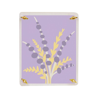 Flower Press Kit with Lavender Art Print