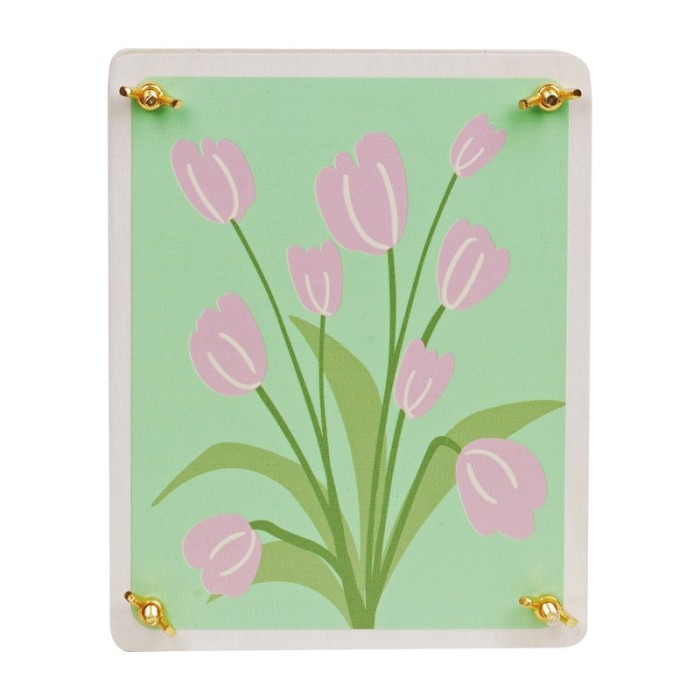 Flower Press Kit with Tulip Art Print