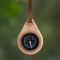 Wooden Compass with Leather Strap