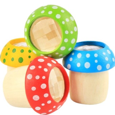 Wooden Mushroom Kaleidoscope Set