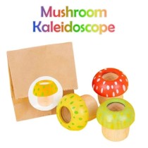 Wooden Mushroom Kaleidoscope Set