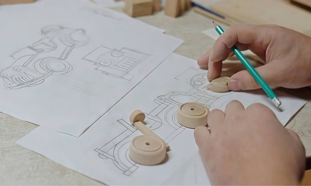 wooden toy car