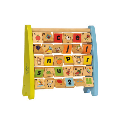 Custom Wooden Alphabet Abacus for Toddlers, Routine, Reward & Chores Chart