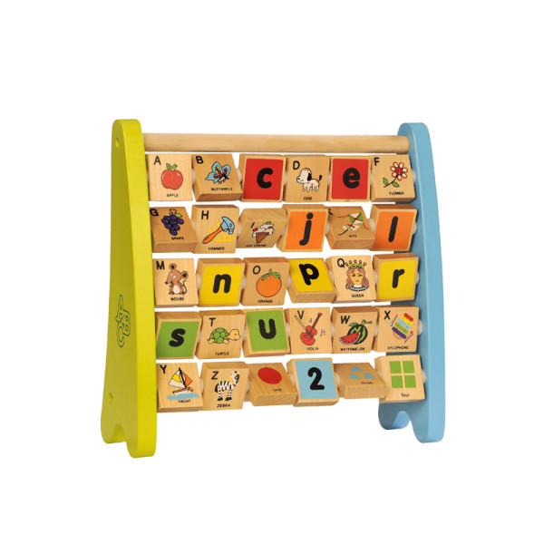 Custom Wooden Alphabet Abacus for Toddlers, Routine, Reward & Chores Chart