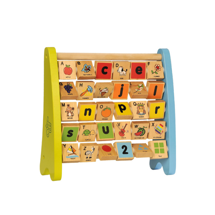 Custom Wooden Alphabet Abacus for Toddlers, Routine, Reward & Chores Chart
