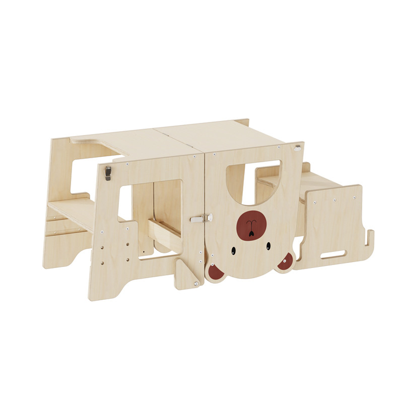 custom wooden kids  kitchen helper
