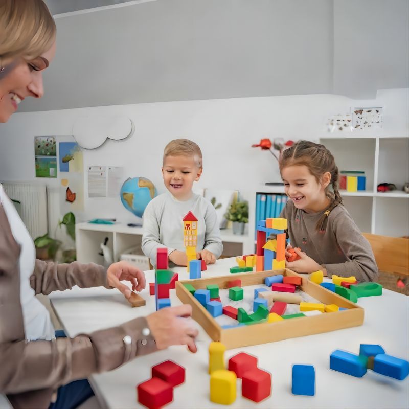 Eco-friendly wooden toy collection for toddlers