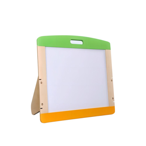 Magnetic Chalkboard for Kids，Wooden Frame Tabletop Design，Double-Sided Board，Portable with Handle，Customizable for Brands