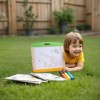 Magnetic Chalkboard for Kids，Wooden Frame Tabletop Design，Double-Sided Board，Portable with Handle，Customizable for Brands