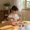 Wooden Lowercase Alphabet Puzzle, Educational Toy, Colorful Learning Tool, Customizable Design