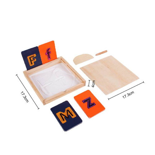 Sand Writing Tray Set, Educational Toy, Customizable Design, Wooden Craft