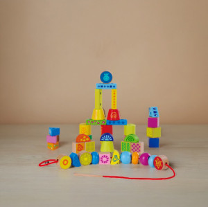 Wood Lacing Beads Building Set, Wood Lacing Beads Creative Kit, Wood Lacing Beads Skill Tower, Wood Lacing Beads Playtime Combo