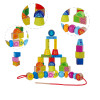 Wood Lacing Beads Building Set, Wood Lacing Beads Creative Kit, Wood Lacing Beads Skill Tower, Wood Lacing Beads Playtime Combo