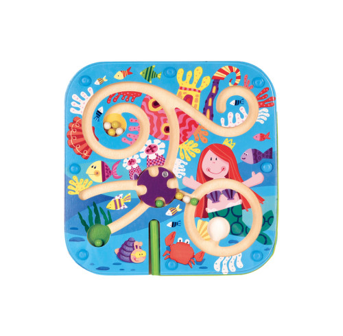 Magnetic Maze | Pirate & Mermaid | Wooden, Motor Skills Development | Indoor Play, Toddler Education | Custom Themes/Colors
