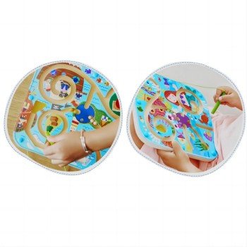 Magnetic Maze | Pirate & Mermaid | Wooden |Toddler Education | Custom Themes/Colors