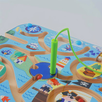 Maze Magnet | Pirate Adventure Theme | Wooden |Toddler Education | Custom Themes/Colors