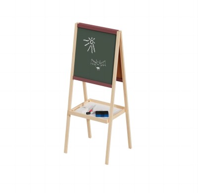 Chalk Board for Kids | Double-Sided Chalk & Whiteboard | Wooden | Classroom Home | Custom