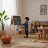 Chalk Board for Kids | Double-Sided Chalk & Whiteboard | Wooden | Classroom Home | Custom